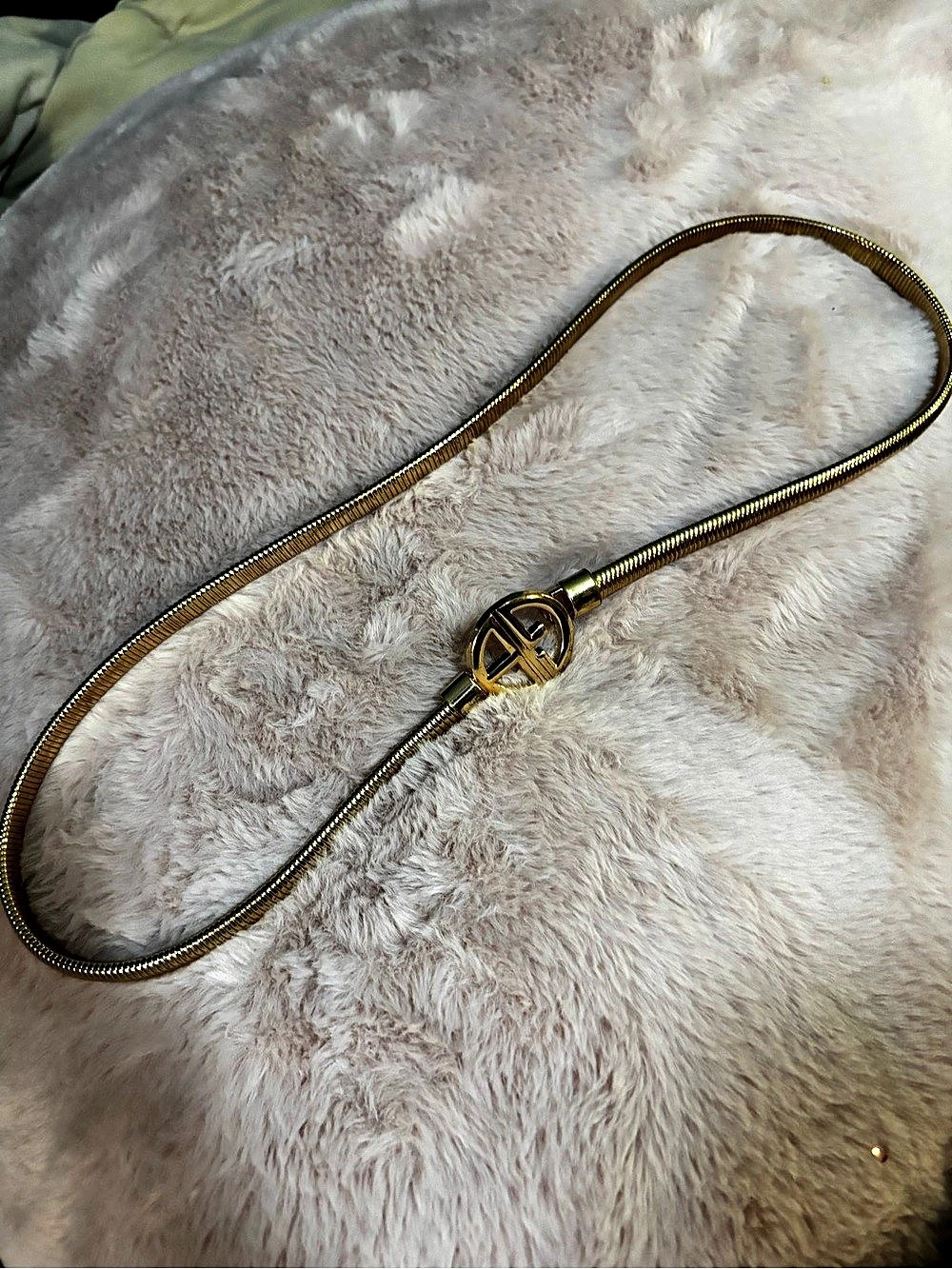 Gold-Tone Chain Belt Like New